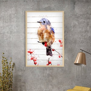 Wood Poster Natural Bird View Art Minimalistic Bird Wall Prints Free Birds Art Beauty Fauna Wall Gifts