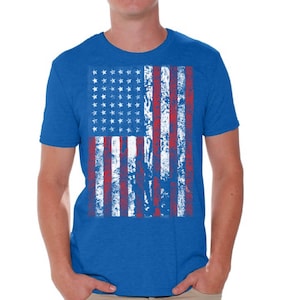 USA Distressed American Flag T shirts for Men Shirts  USA Tshirts Tops Tees USA Flag shirt 4th of July shirt