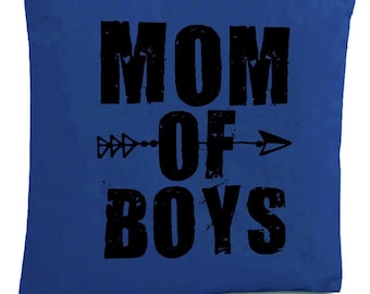 Mom Of Boys Canvas Tote Bag Boy Mom Shopper Tote Bag Baby Boy Mom Gifts for Women Mother's Day Gifts Mom Cloth Shopping Bag Cute Mom Gifts