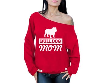 Labrador Retriever Mom Off Shoulder Tops Sweatshirt Dog Mom Gifts For Her Lab Mom Off The Shoulder Oversized Sweatshirt Gift for Mom