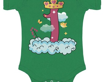 Bio Babybody Baby-Body prince//princesse avec Wunschname-Body sous-vêtements