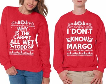 Todd and Margo Sweaters Christmas Vacation