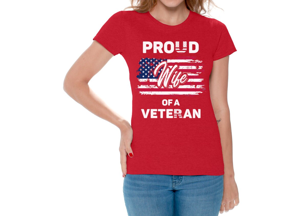 Proud Wife of a Veteran Women Shirt. 4th July Gift. Vintage - Etsy