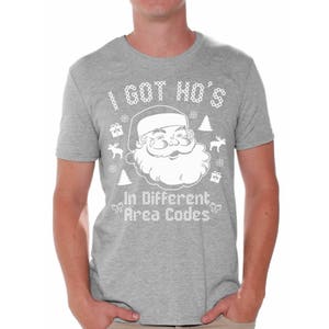 I Got Hos in Different Area Codes Shirts Ugly Christmas t-shirt Ugly Christmas Shirt Christmas tshirts for men Gift for him Ho Ho Ho Shirts