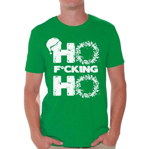 Ho cazzo Ho Tshirt per gli uomini. Regali di Natale. Brutto Natale T Shirt.
