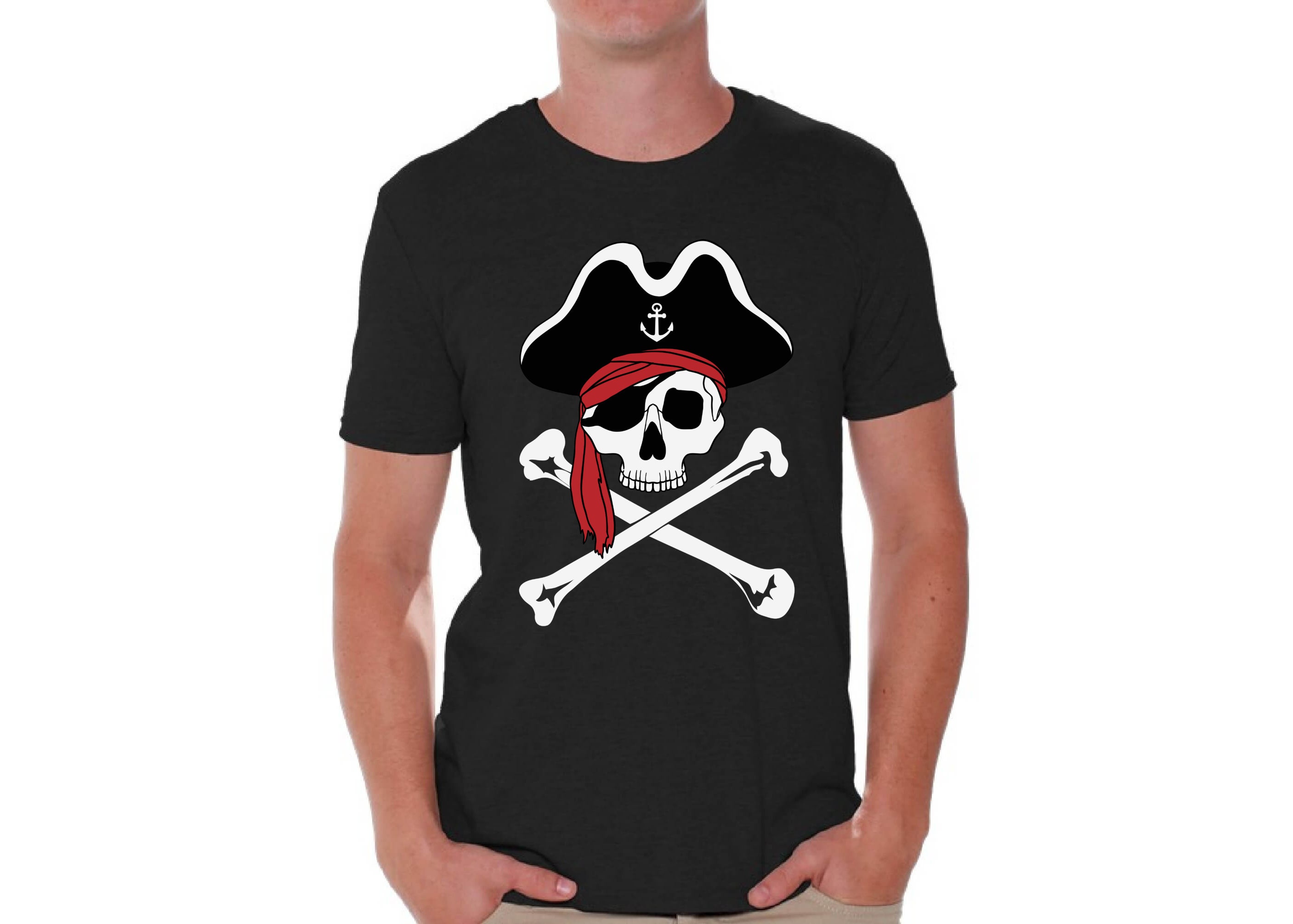  The Pirate Bay Logo Flag Crossbones Skull T-Shirt