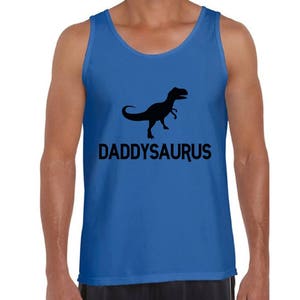 Daddysaurus Funny Tank Tops Tank Top Daddy Saurus Dinosaur Cool Gift for Dad Fathers Day