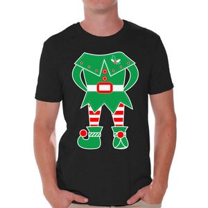 Elf Costume Holiday Shirts for Men Tacky Christmas Tshirts for Men Elf Costume Shirt for Men Christmas Costume Elf Shirt Xmas Gifts for Him