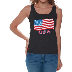 USA Tank Top. America Tank Top Women. 4th of July Tank Top. Independence Day Shirt. USA Shirt.