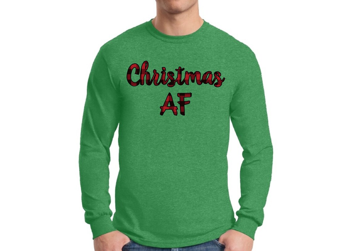 plaid ugly christmas sweaters