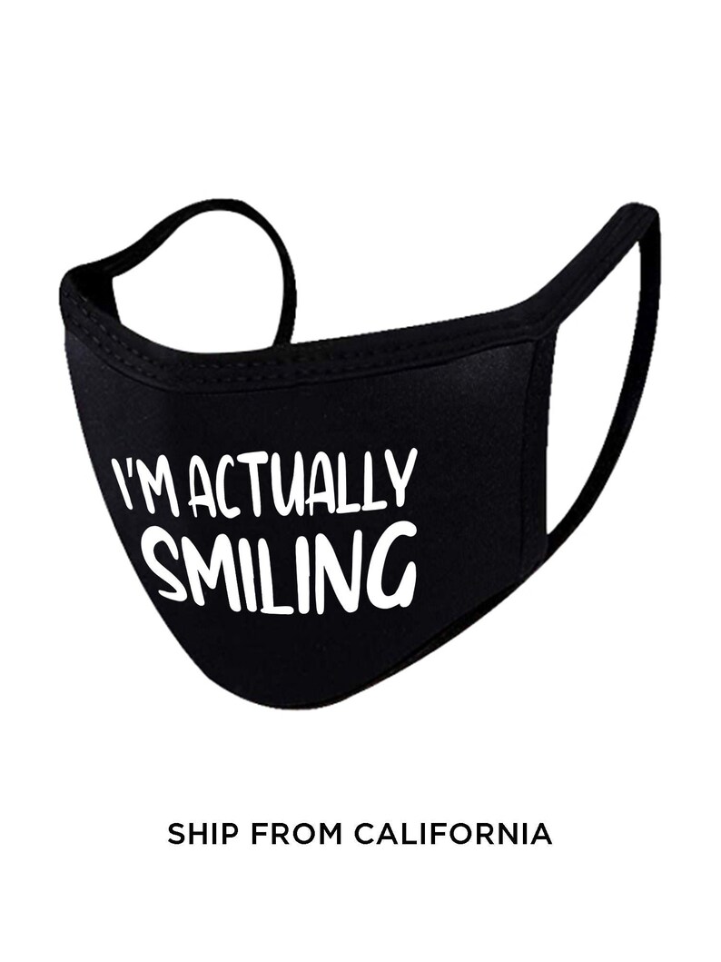 Funny Saying Face Mask Cute Quote Face Mask Funny Face Mask Etsy