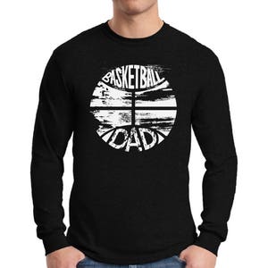 Basketball-Papa Shirt lange Ärmel-T-Shirt Tops Vatertagsgeschenk für Papa Lieblings Spieler Basketball Geschenke