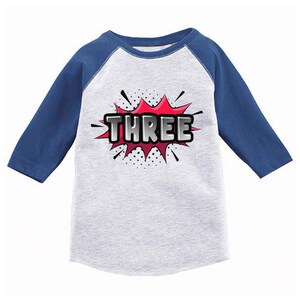 Third Birthday Shirts.Comics T-Shirt for 3 Year Old.