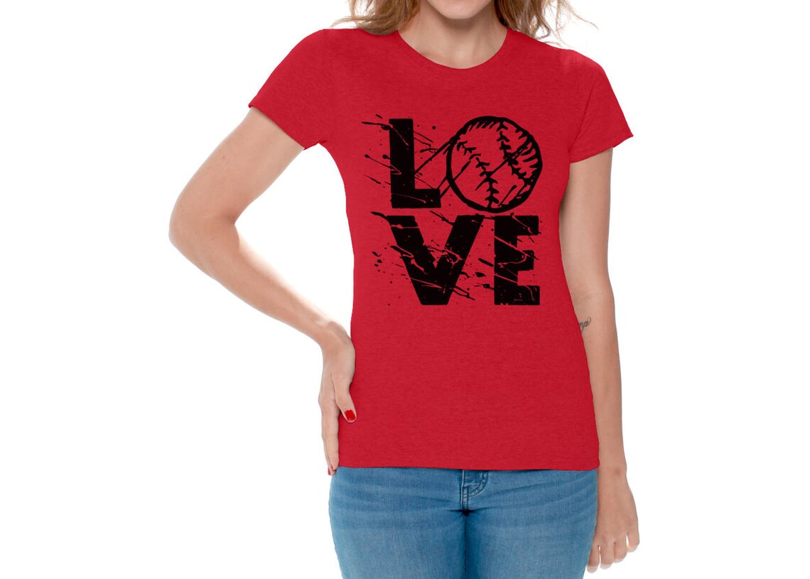 LOVE Baseball T shirts Tops for Women Shirts Tees Sport Lover | Etsy
