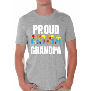 Stolz auf Autismus Opa Tshirt. Autismus Bewusstsein Shirts für Männer. Autismus-Tshirt. Autismus-Unterstützung-Geschenke.