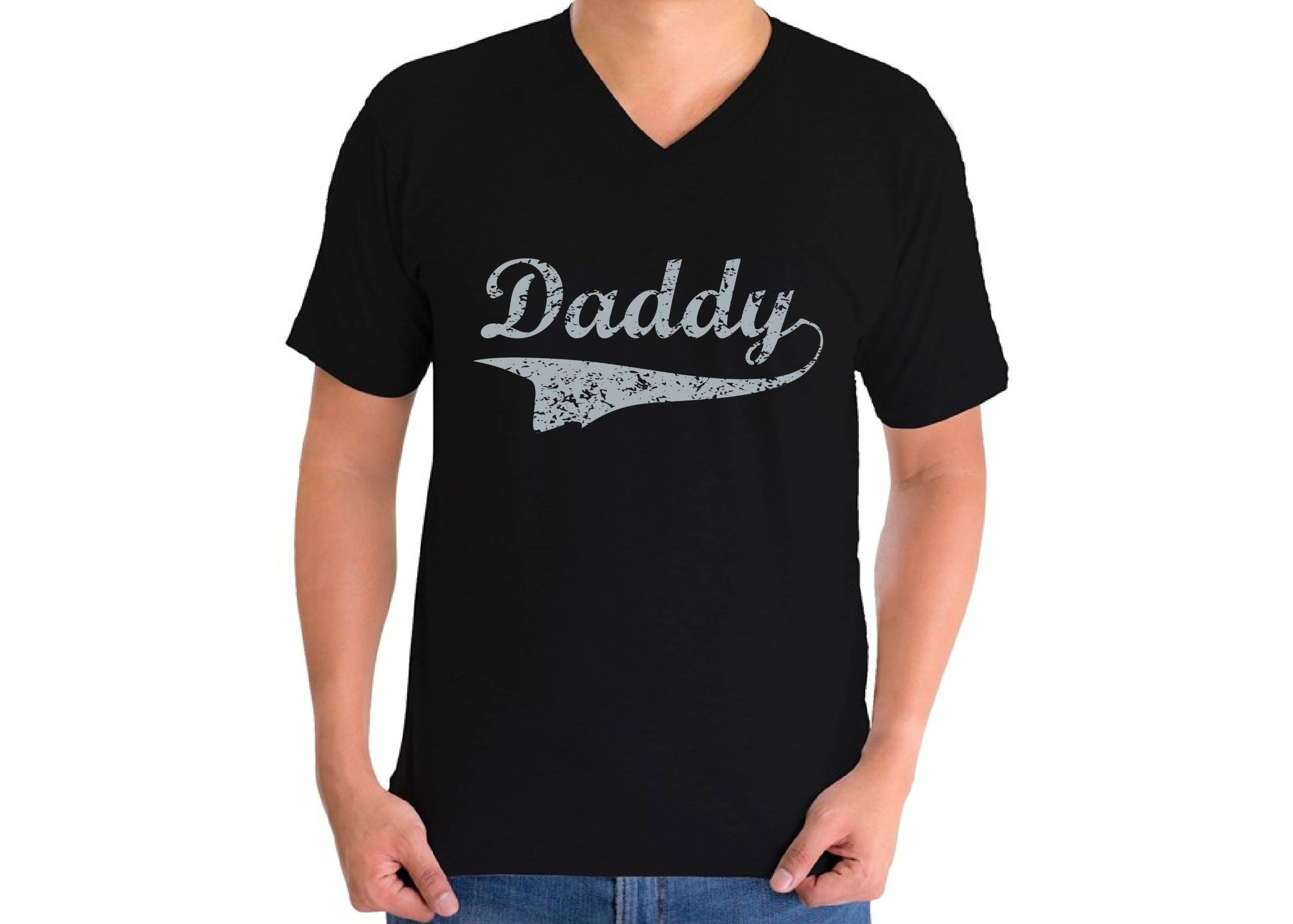 Daddy V-neck T Shirt Tops Shirt Fathers Day Gift Daddy to Be Gift