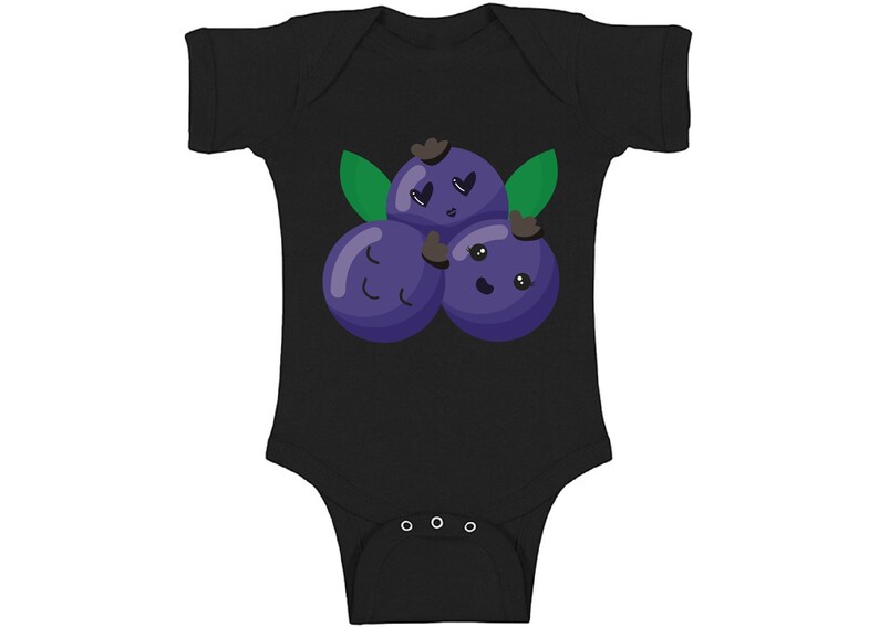 Blueberry Baby Clothes. Blueberry Baby Bodysuit Short Sleeve. Etsy
