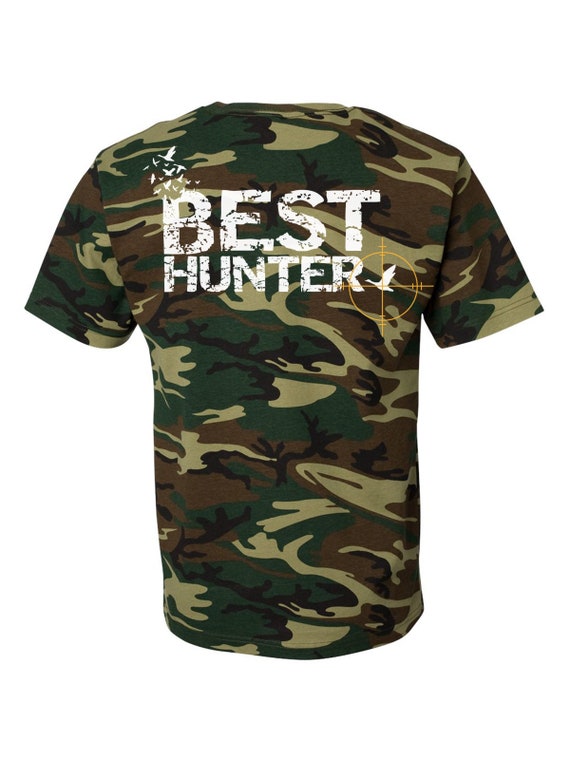 Hunting Camo Shirt Best Hunter Camouflage TShirt Top Back Etsy