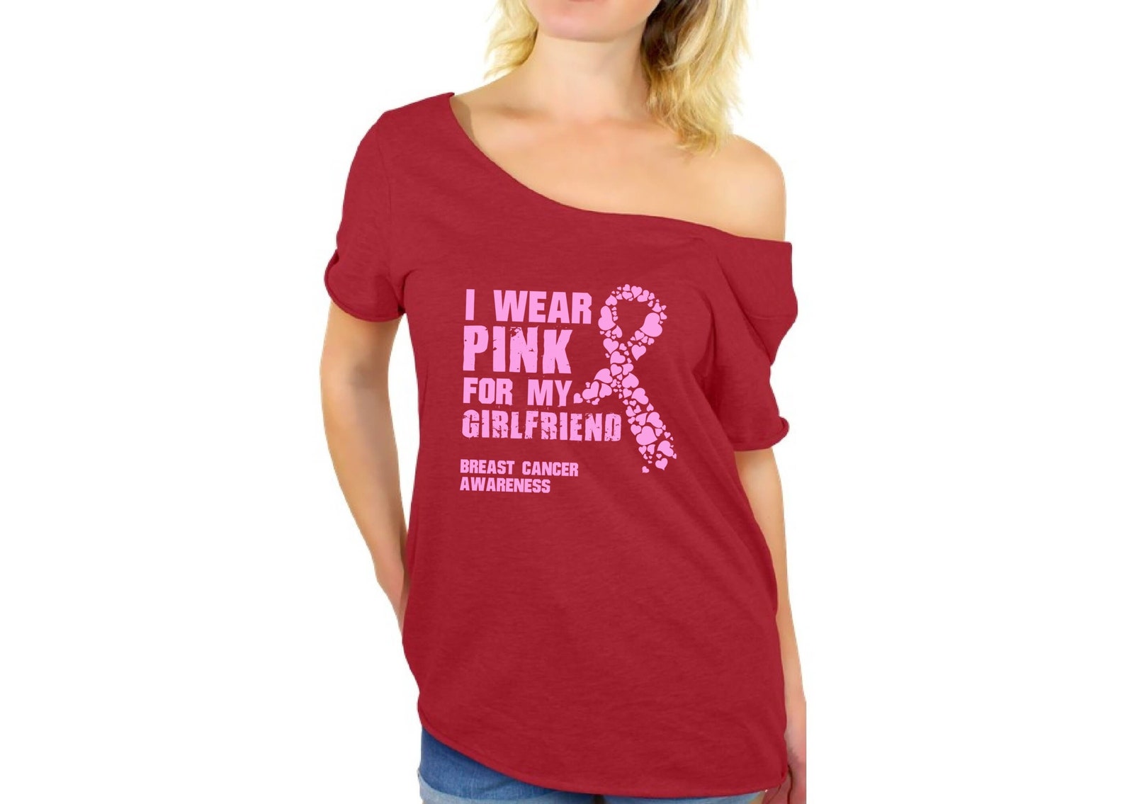 Cancer Support T Shirt for Girls. Breast Cancer Shirt. I Wear Etsy