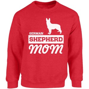 German Shepherd Mom Sweatshirt Tops Dog Lover Gift For Mom Crewneck Proud Dod Mom Gifts for Her
