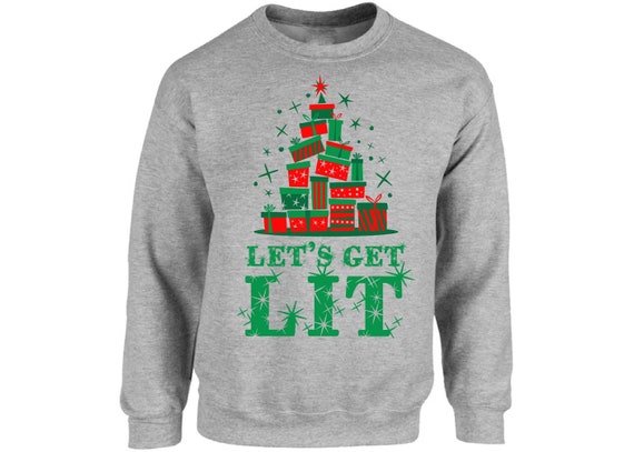 lets get lit christmas sweater