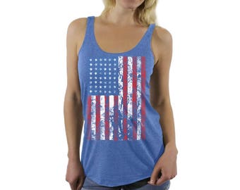 Patriotic Army US Infantry USA Flag Gift Design Tank Top
