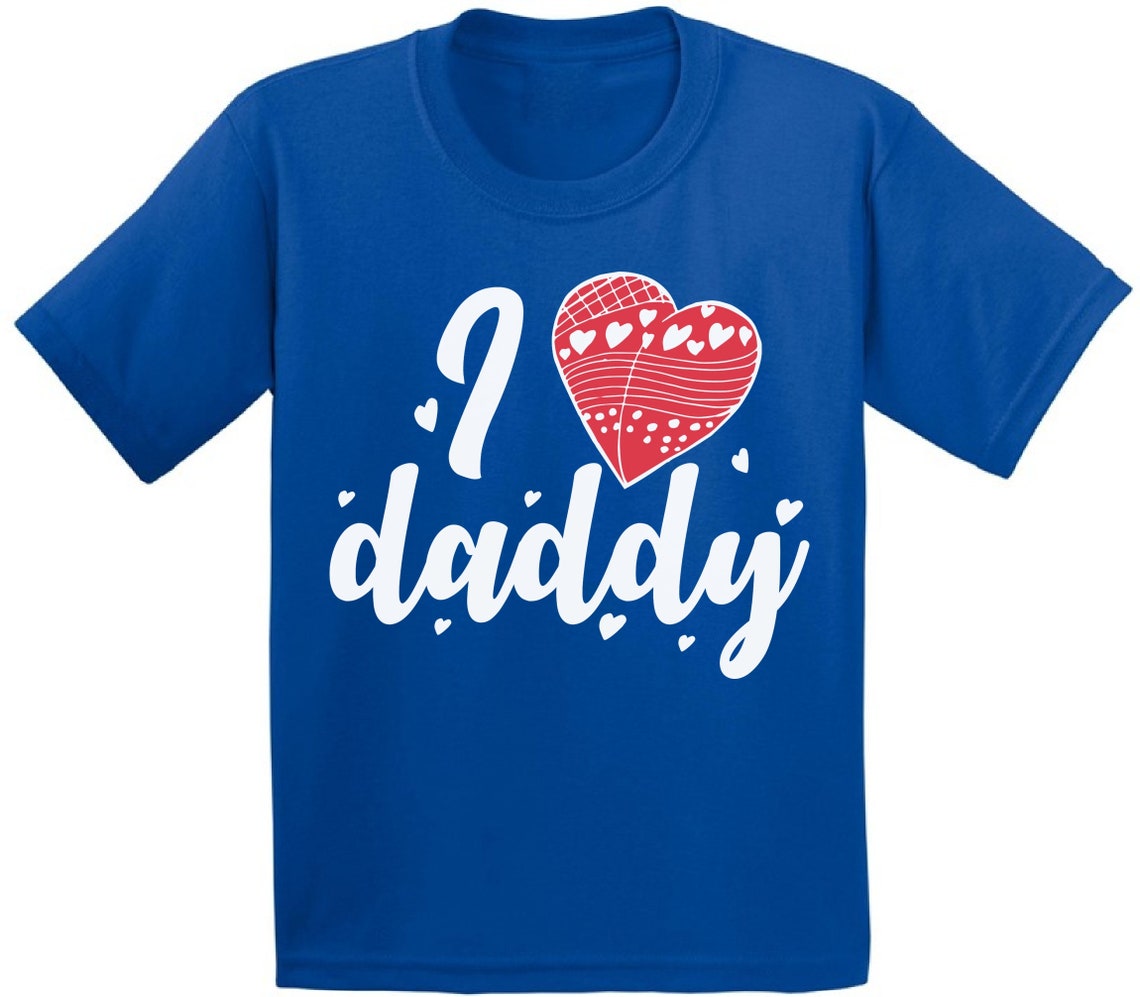 I Love Daddy Shirt. Red Heart Tshirt. Shirts for Boy. Shirts | Etsy