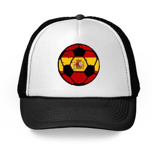 Spain Soccer Ball Hat Spain Soccer 2018 Trucker Hat Gifts from Spain Spanish Baseball Hats Spain Football Hat for Men and Women Spanish Gift