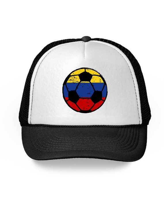 Colombia Soccer Ball Hat Colombia Soccer 2018 Trucker Hat Etsy