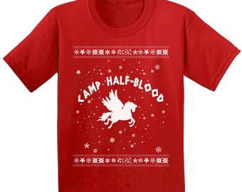 Ugly Xmas T-Shirt for Baby Girls Boys Christmas Camp Half-Blood Baby Shirt
