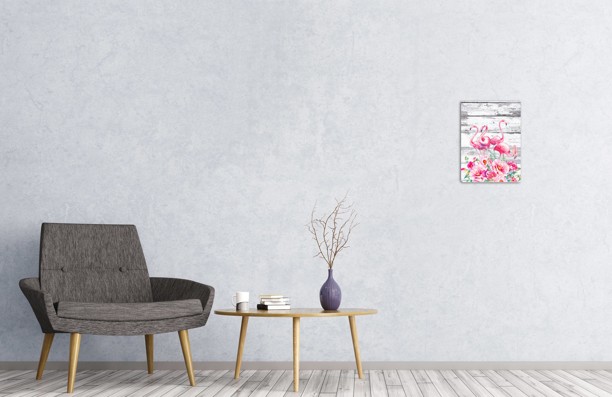 Flamingos Canvas Wall Art Tropical Wall Decor Cute Home Gifts | Etsy