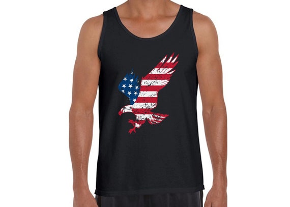 American Eagle Tank Top. USA Tank Top. America T-Shirt Men. | Etsy