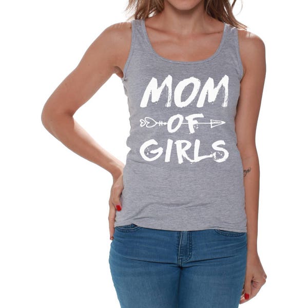 Mom of Girls Tank Tops Tank Top Arrow Mothers Day Moms Motherhood New Mom Gift Mothering