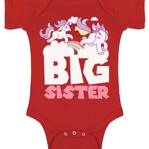 Große Schwester Strampler - große Schwester Shirt Ankündigung Große Schwester Body Große Schwester kleine Schwester Outfits - Baby Ansager