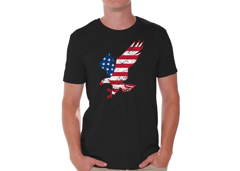 American Eagle Tshirt. America Tshirt. Patriotic Shirt. 4th Etsy