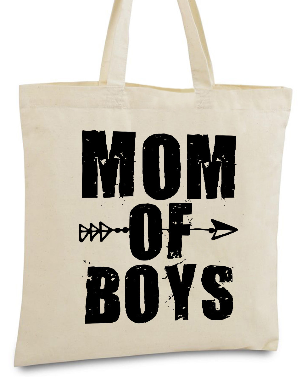 Mom of Boys Canvas Tote Bag Boy Mom Shopper Tote Bag Baby Boy Etsy UK