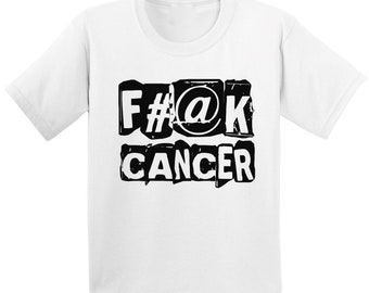 F#@K Krebs Tshirt. Cancer Sucks Shirts für Kinder. Brust Krebs Bewusstsein Tshirt. Krebs-Unterstützung-Geschenke.