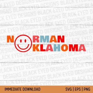 Norman Oklahoma SVG | Sooners | Boomer Sooner | PNG | Digital File | OU | University of Oklahoma | Digital Download