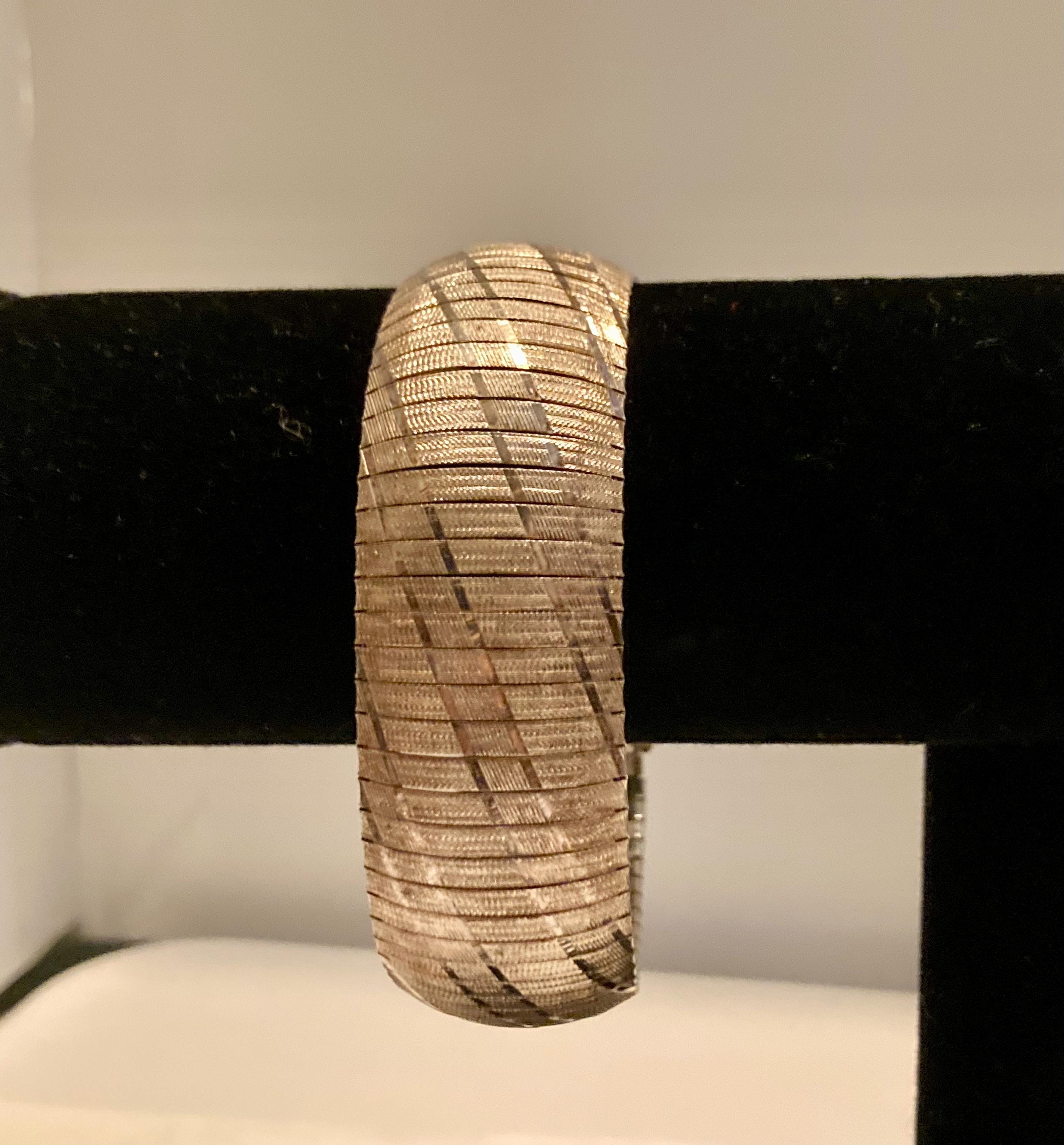 Vintage 1980s Italian 925 Sterling Silver Gold Tone Bracelet - Etsy