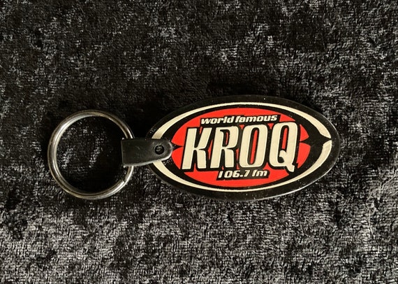 Vintage 1990s KROQ Radio Station Keychain - image 1