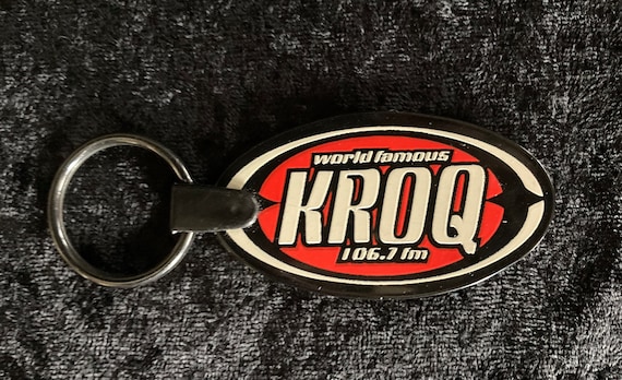 Vintage 1990s KROQ Radio Station Keychain - image 2