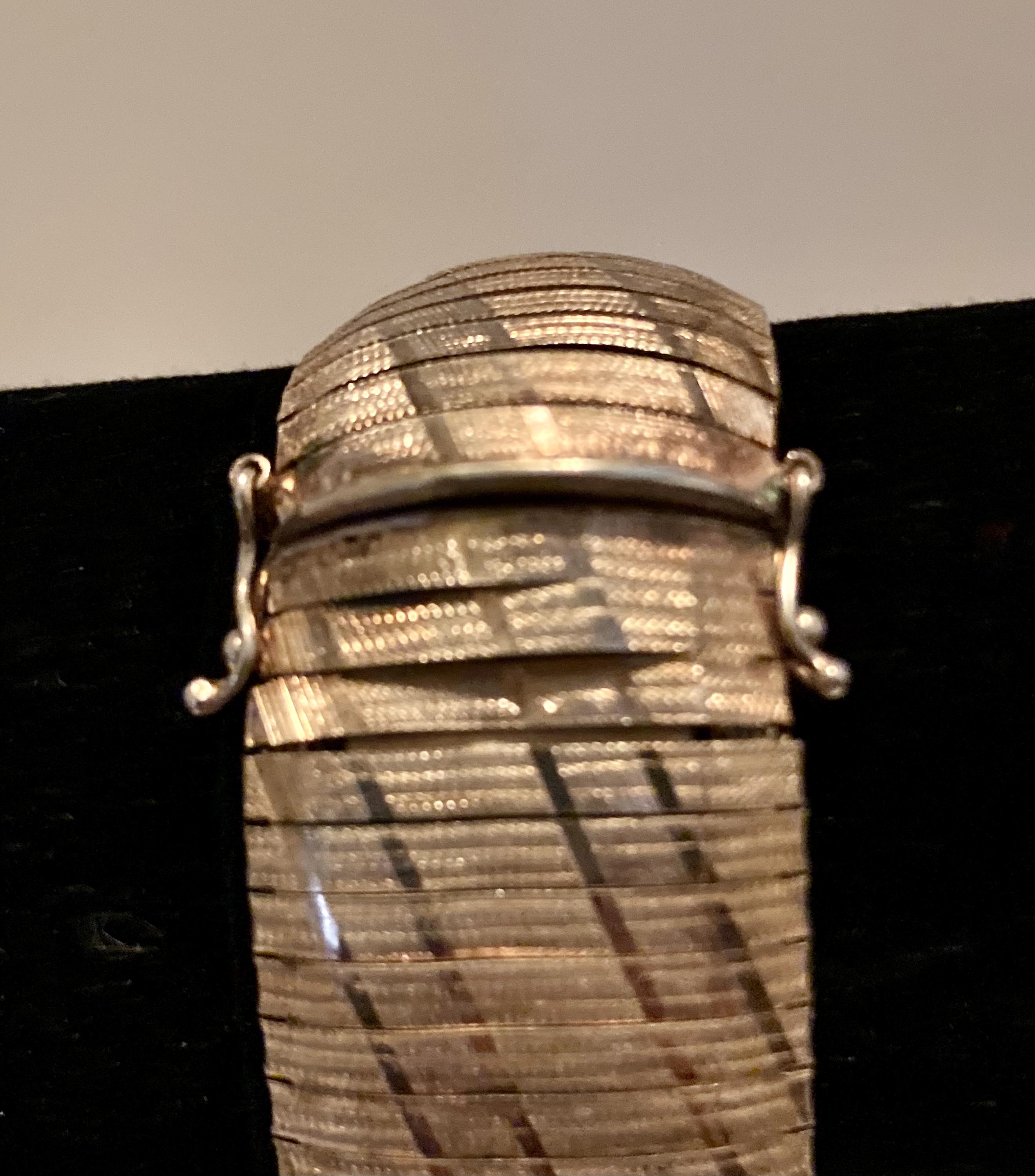 Vintage 1980s Italian 925 Sterling Silver Gold Tone Bracelet - Etsy