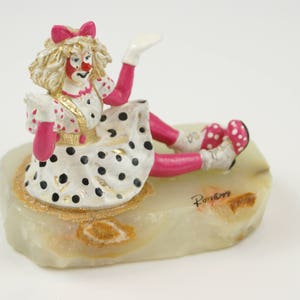 1999 Adorable Lara Ron Lee Clown Figurine Rare & Beautiful Clown Figurine Girl Clown Statue Fun Gift Idea image 1