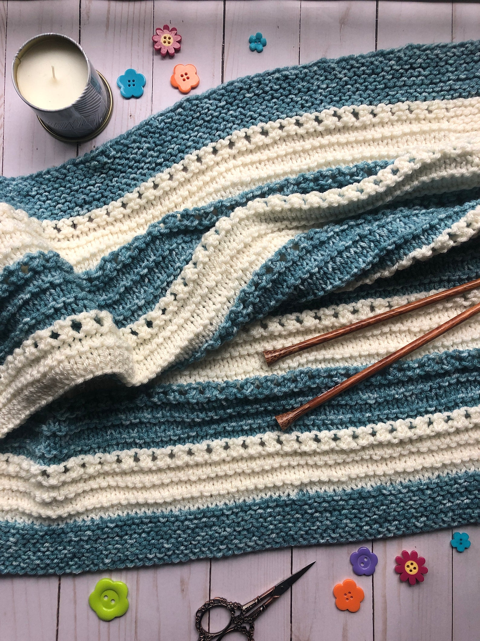 Cuddly Soft Baby Blanket Knit Pattern Easy Knitting Pattern Etsy