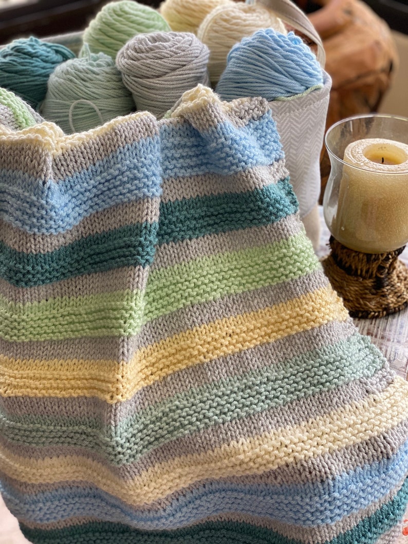 Biddeford Baby Blanket Knitting Pattern Etsy Canada