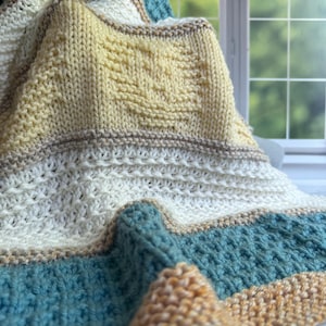 Lionhearted Babydecke Strickmuster: Löwenmotiv (PDF-Muster)