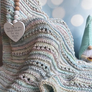 Cuddly Soft Baby Blanket Knit Pattern | Easy Knitting Pattern