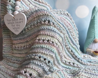 Cuddly Soft Baby Blanket Knit Pattern | Easy Knitting Pattern