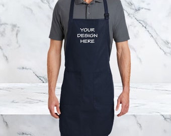 Custom Apron/  Embroidered Apron / Printed Apron / Kitchen Apron / Housewarming Gift / Women Custom Gift / Restaurant Gift / Business Apron