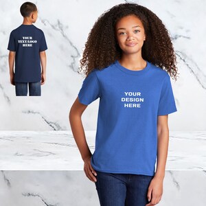 Custom Youth T-Shirt / Youth Personalized Shirt / Customized Kids Tee / add Custom Logo and Text / Kids Personalized Tshirt / back to school
